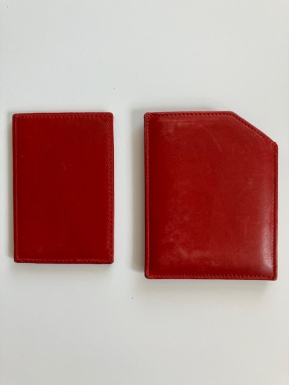 Vintage Coach Red Leather Travel Compact Mirror with Pouch - Picture 6 of 8